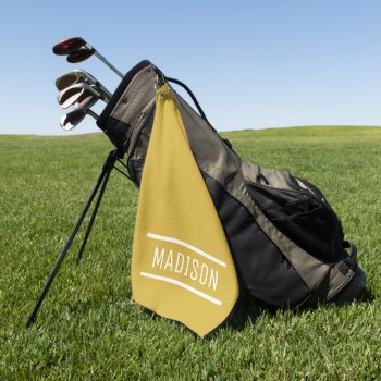 Create Your Own Name Personalized Golf Towel by HasCreations at Zazzle