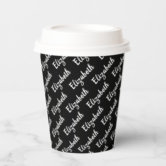 Create Your Own Name Personalized Paper Cups (Front)