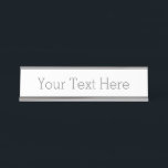 Create Your Own Name Plate<br><div class="desc">Add your own text or upload your own design to create your own desk name plate!</div>