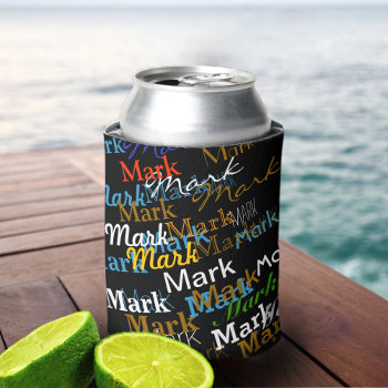 Create Your Own Named Can Cooler by mixedworld at Zazzle
