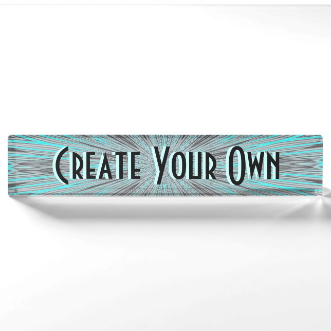 Create Your Own Nameplate (Front)