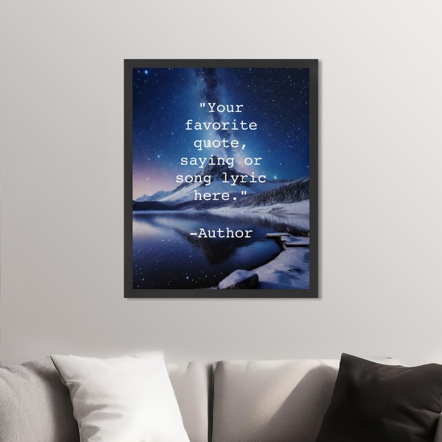 Create Your Own Nature Landscape Quote Poster (Creator Uploaded)