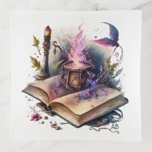 Create Your Own Nature Witch Spell Book Trinket Tray