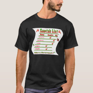 Create Your Own Naughty and Nice Santa's List T-Shirt
