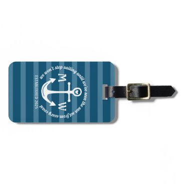 Create Your Own Nautical Anchor Heart Coastal Logo Bag Tag Create Your Own Nautical Anchor Heart Coastal Logo Bag Tag