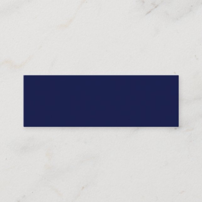 Create Your Own navy blue Custom personalized Calling Card (Front)