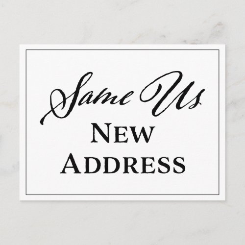 Create Your Own New Address Postcard