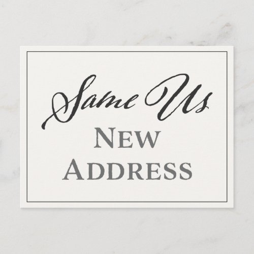 Create Your Own New Address Postcard