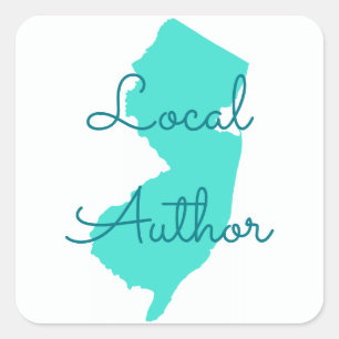 Create Your Own New Jersey Local Author Square Sticker