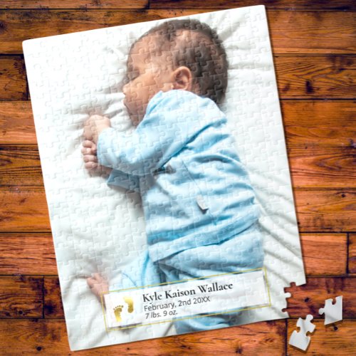 Create Your Own Newborn Baby Photo Jigsaw Puzzle