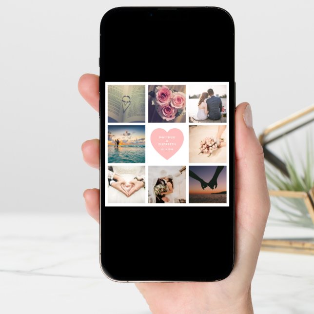 Create Your Own Newlywed Wedding Anniversary Photo Card (Front Digital)