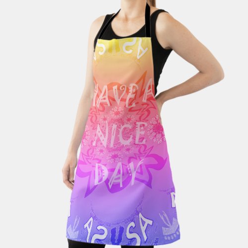 Create Your Own Nice All_Over Print  Apron