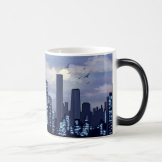 Create Your Own Night Sky & Birds City Landscape Color Morph Mug