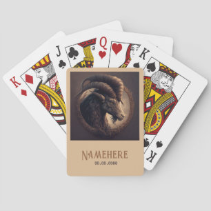 Create Your Own Noble Ram Aries Poker Cards