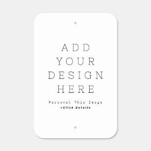 Create Your Own Non Reflective 12" x 18" Parking Metal Sign