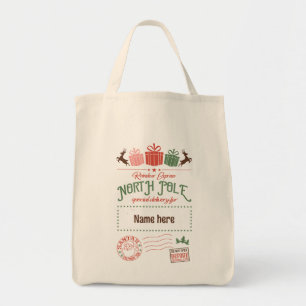 Create Your Own North Pole Gift Sack Tote Bag