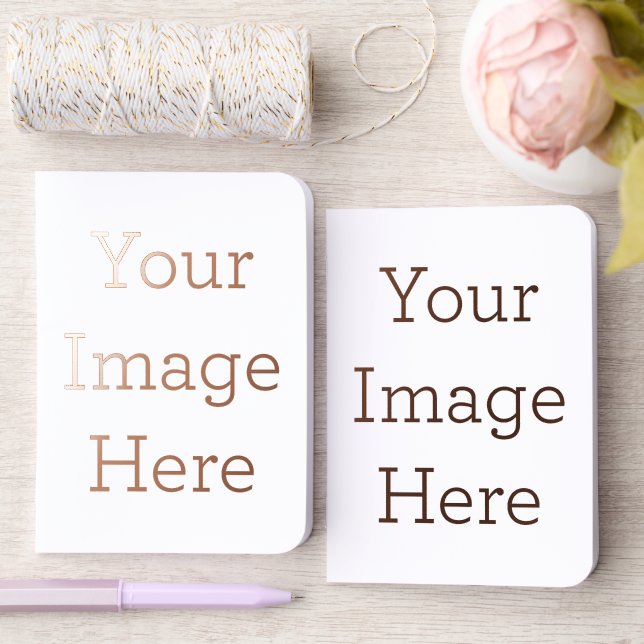 Custom 4" x 5.5" Foil Pocket Notebook (Wedding)