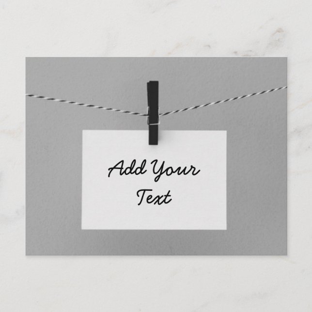 Create Your Own Note Personalize It Postcard (Front)