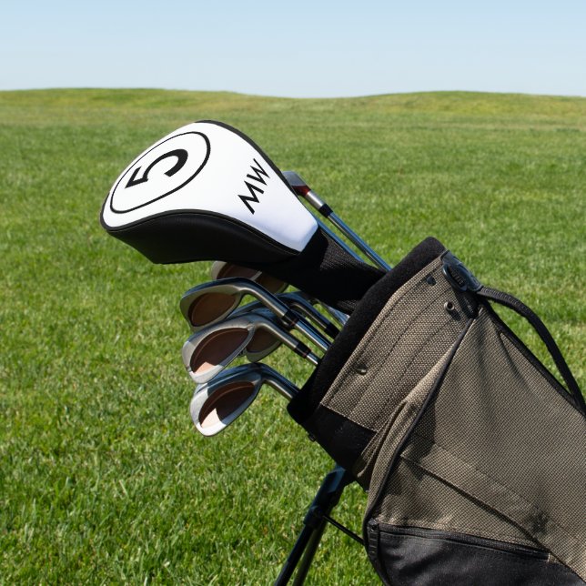 Create Your Own Number Monogram Personalized Golf Head Cover (In Situ)