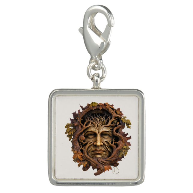 Create Your Own Oak Tree Green Man Charm (Front)