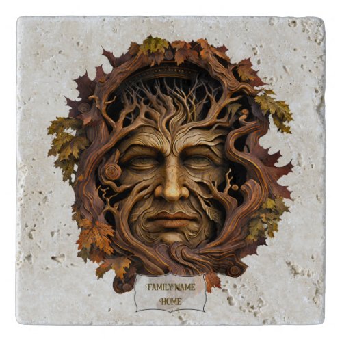 Create Your Own Oak Tree Green Man Trivet