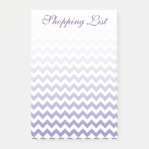Create Your Own Ombre Chevron Pattern Post_it Notes