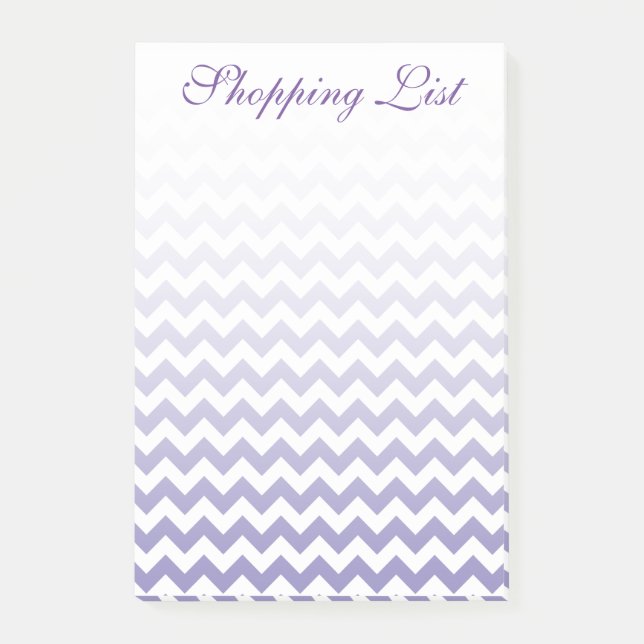 Create Your Own Ombre Chevron Pattern Post-it Notes (Front)