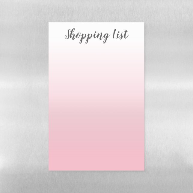 Create Your Own Ombre Shopping List Magnetic Dry Erase Sheet (Vertical)