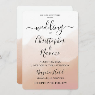 Create Your Own Ombré Watercolor Background Invitation