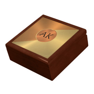 Create Your Own on Metallic Gold & Copper Gift Box