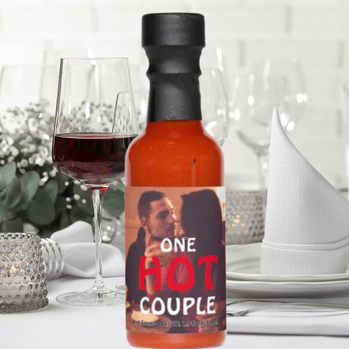 Create Your Own  One Hot Couple Wedding Photo Hot Sauces