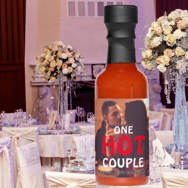 Create Your Own | One Hot Couple Wedding Photo Hot Sauces (Creator Uploaded)