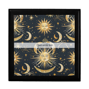 Create Your Own Ornate Celestial Blue & Gold Gift Box