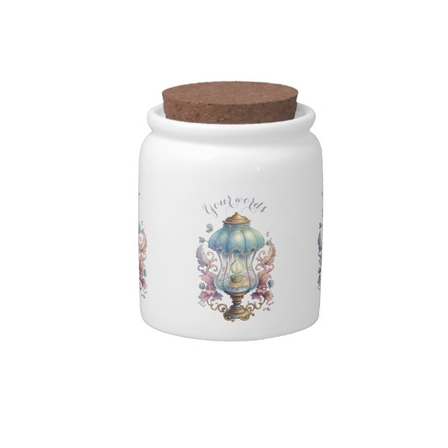 Create Your Own Ornate Fairy Lamp Candy Jar (Front)