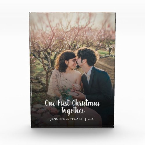 Create your own Our first Christmas together Photo Block