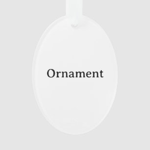 Create Your Own Oval Acrylic Ornament