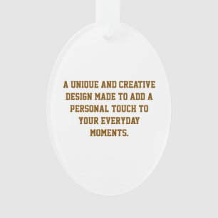 Create Your Own Oval Acrylic Ornament