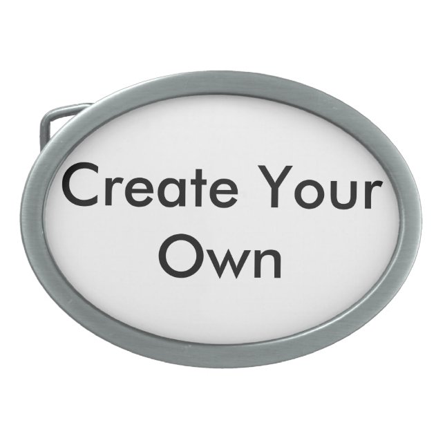 Create Your Own Oval Belt Buckle (Front)