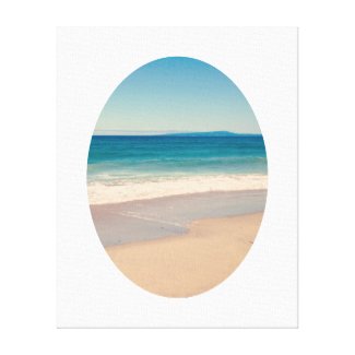 Create Your Own Oval Framed Photo Canvas Print