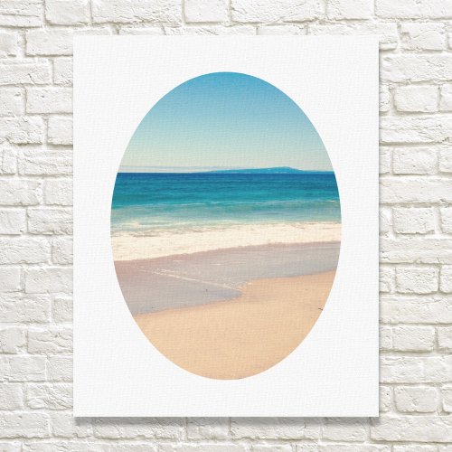 Create Your Own Oval Framed Photo Canvas Print