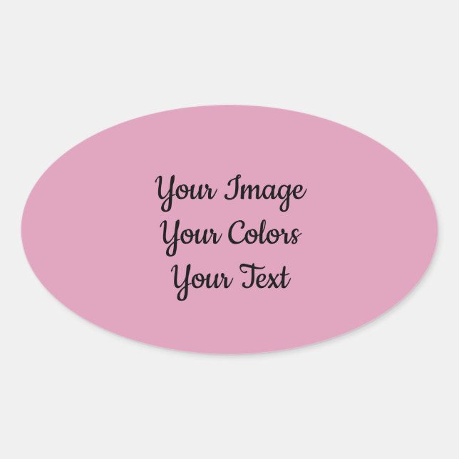 Create Your Own Oval Sticker (Front)