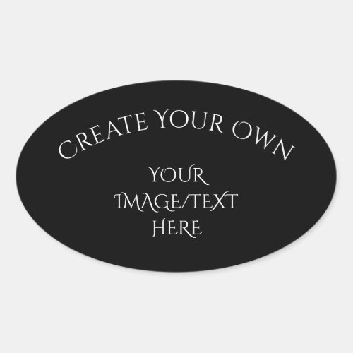 Create Your Own Oval Sticker