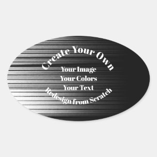 Create Your Own Oval Sticker
