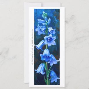Create Your Own Painted Bluebell Flowers Bookmark