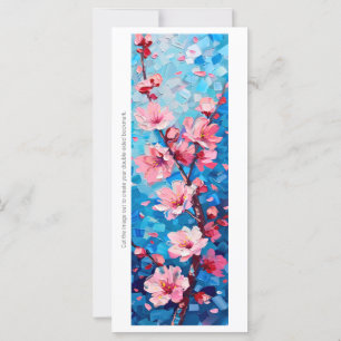 Create Your Own Painted Cherry Blossoms Bookmark