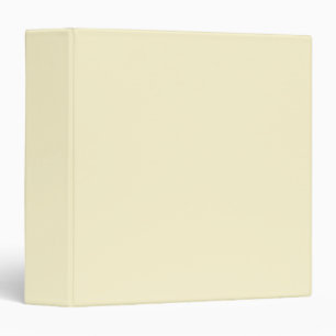 Create Your Own Pale Yellow 3 Ring Binder