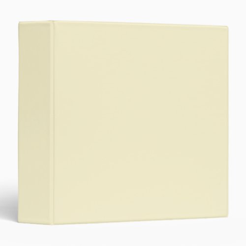Create Your Own Pale Yellow 3 Ring Binder
