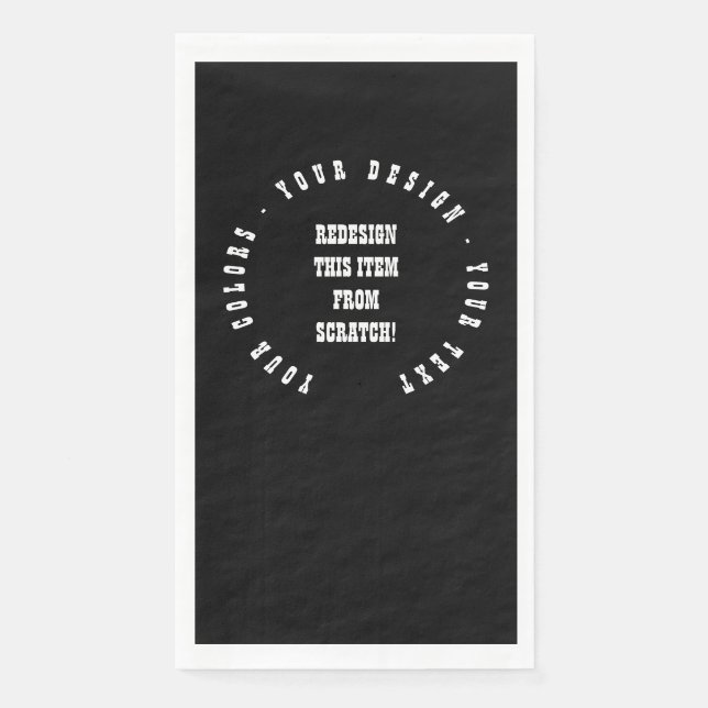 Create Your Own Paper Guest Towels (Front)