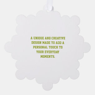 Create Your Own Paper Ornament Card