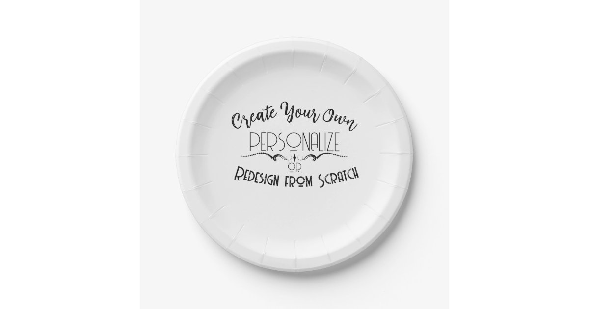 Create Your Own Paper Plates | Zazzle